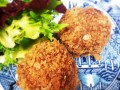 Fried Tofu balls with lemongrass and kafir lime